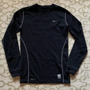 Boys Nike Dri Fit Long Sleeve Athletic Shirt
